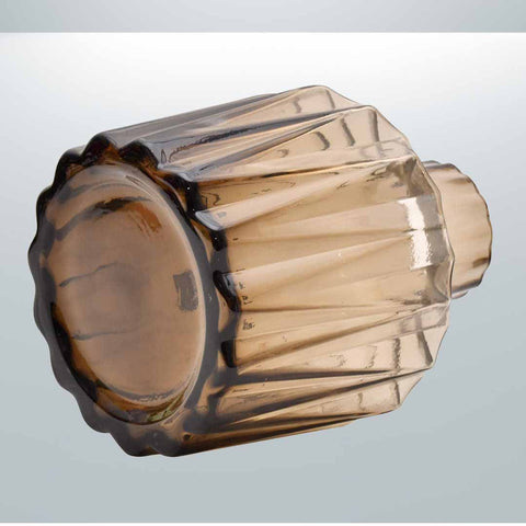 Antique Brown Fancy Glass Vase