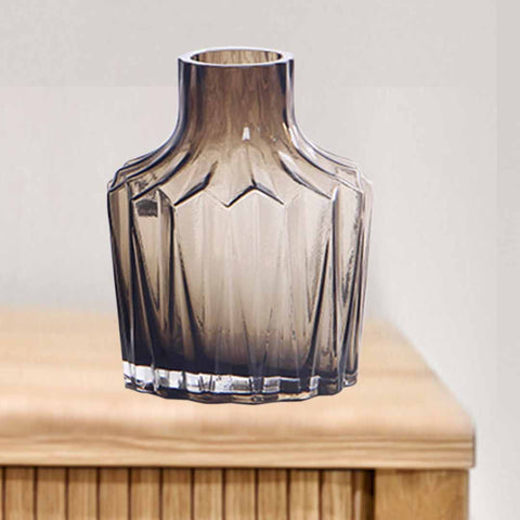 Antique Brown Fancy Glass Vase