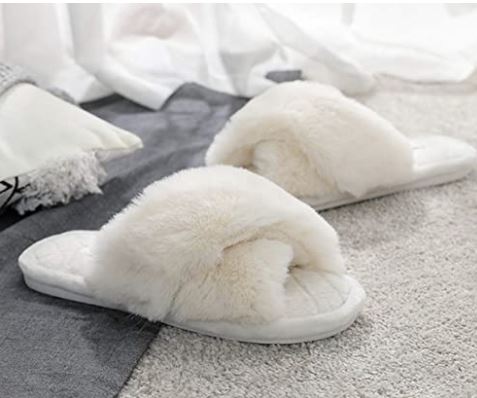Classic Faux Fur Fluffy Flip Flop Slipper