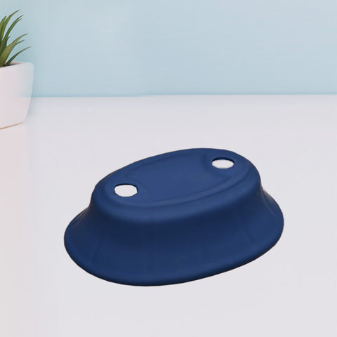 3Pcs Matte Blue bath Accessories Set