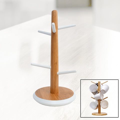 Cup Holder Bamboo Wood