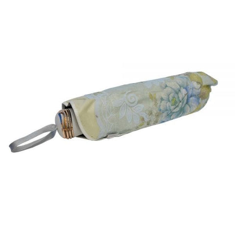Light Blue Floral Embroidered Umbrella