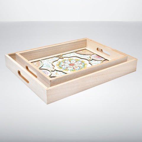 Pair of Truck Art Trays