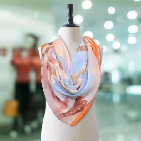 Silk Fancy Fabric Twill Scarves