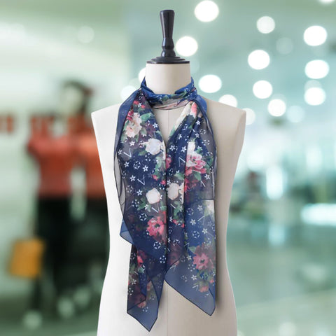 Silk Fancy Check Women Scarves