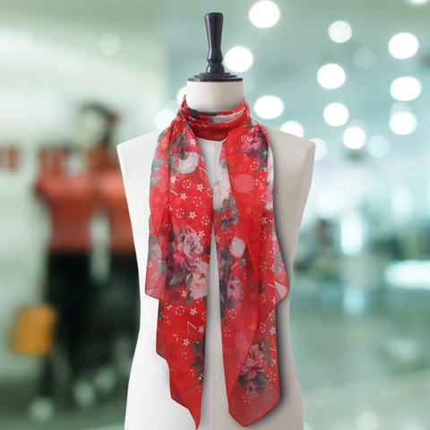 Silk Fancy Check Women Scarves