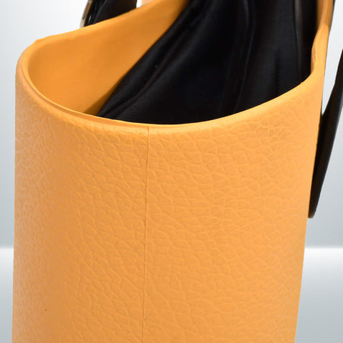 Yellow Silicone Tote Ladies Bag