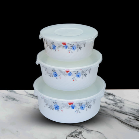 3Pcs Brown Leaves Marble Bowls