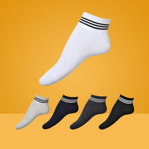 5 Packs Premium Multi Color Cotton Liner No Show Socks