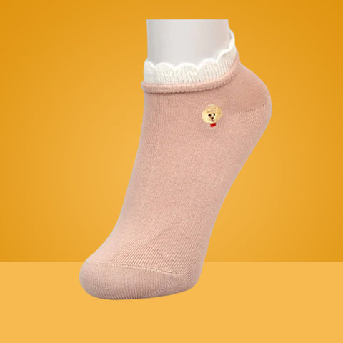 5 Packs Premium Design Cotton No Show Ankle Socks