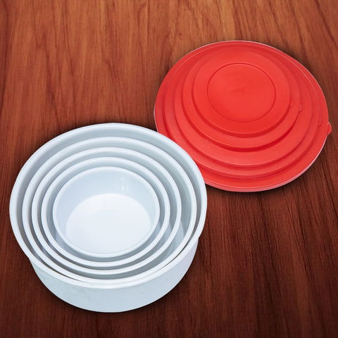 5Pcs Matte Food Storage Melamine Bowls