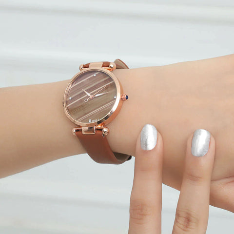Light Brown Ladies Watch