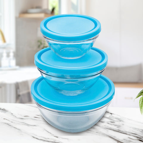 3Pcs Glass Sealed Bowls
