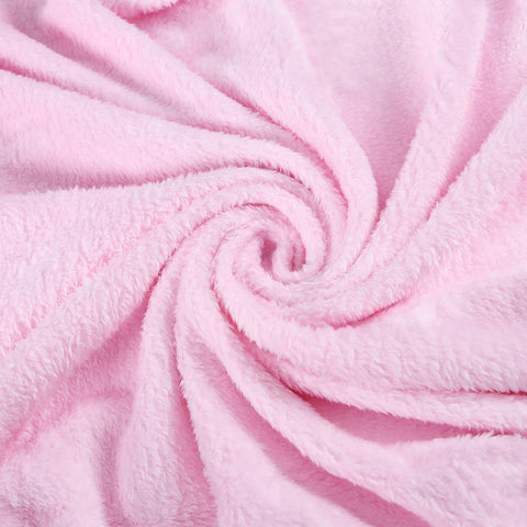 Sheath Blush Pink Fleece Hoodie Baby Blanket