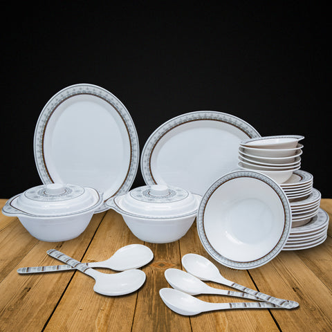 Ornamental Design Melamine Dinner Set
