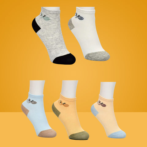 5Pcs Bicycle Ankle Kids Socks