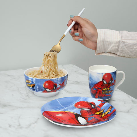 3Pcs Spiderman Ceramic Set
