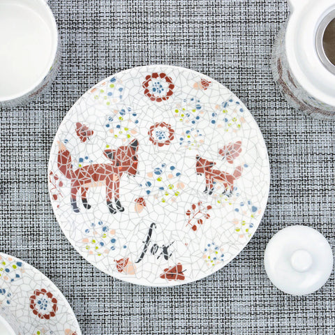 5Pcs Ceramic Fox Tea Set