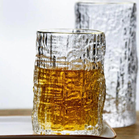 6Pcs Elegant Grade Gold Rim Glass Set