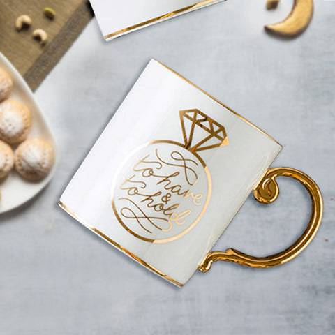 Diamond Ring Ceramic Mug