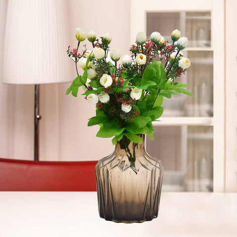 Antique Brown Fancy Glass Vase