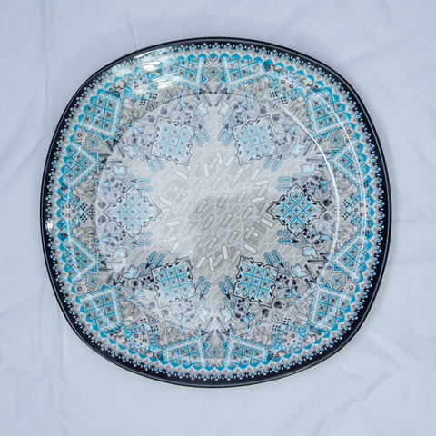 36pcs Aqua Marine Melamine Dinner Set