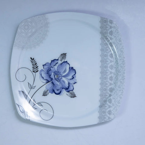 80pcs Blue Orchid Melamine Dinner Set
