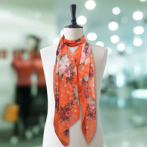 Silk Fancy Check Women Scarves