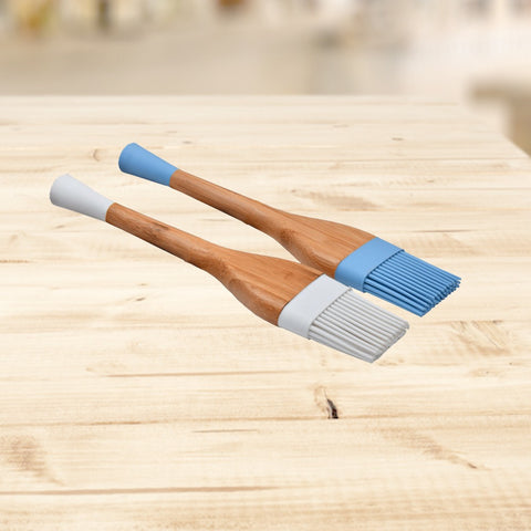 Silicon Oil Brush Bamboo Wood