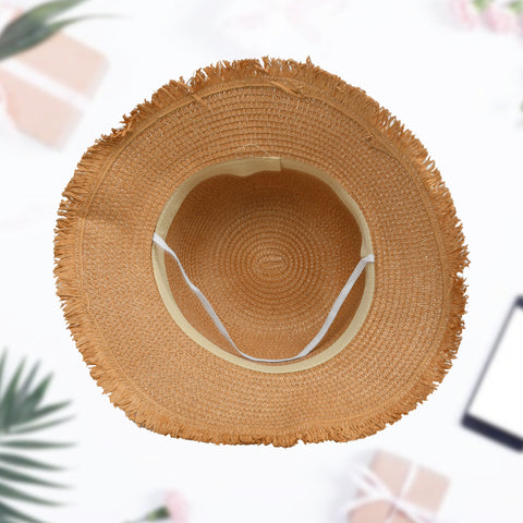 Stylish Ladies Flower And Ribbon Hat