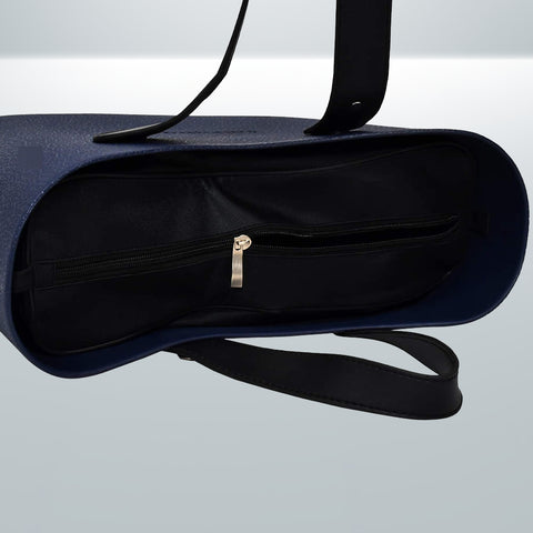 Dark Blue Silicone Tote Ladies Bag