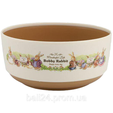 4Pcs Bobby Rabbit Plastic Bowls