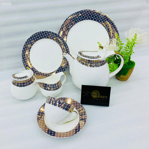 24Pcs Royal Bone China Tea Set