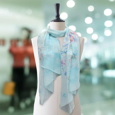 Silk Fancy Check Women Scarves
