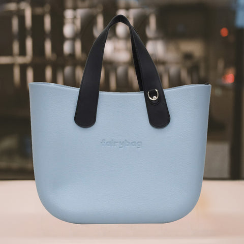 Sky Blue Silicone Tote Ladies Bag