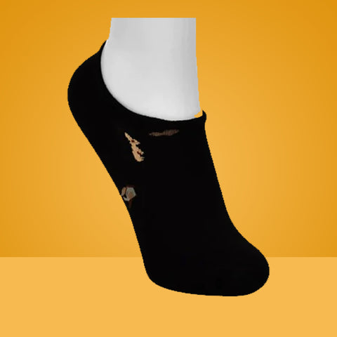 5 Packs Escentric Design Premium Cotton No Show Ankle Socks