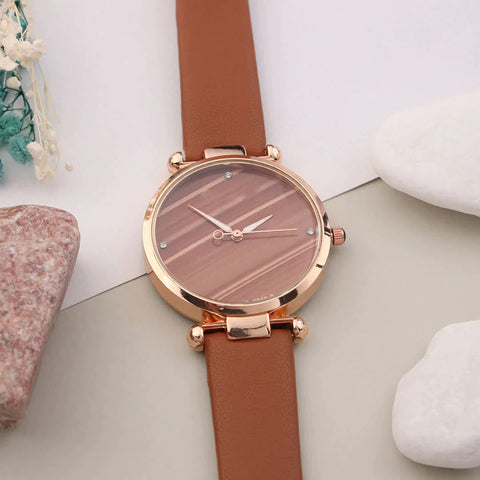 Light Brown Ladies Watch