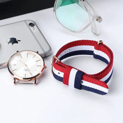 Stripe Wrist Watch European Style