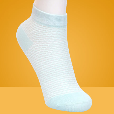 6 Packs Mosaic Pattern Cotton Cut Liner Socks