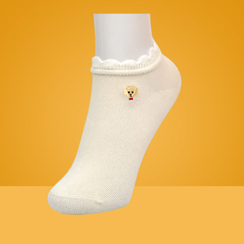 5 Packs Premium Design Cotton No Show Ankle Socks