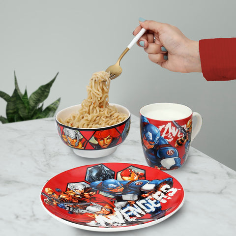 3Pcs Apitizing Avengers Ceramic Set
