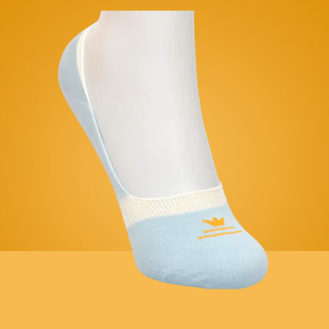 5 Packs Crown Icon Premium Cotton No Show Ankle Socks