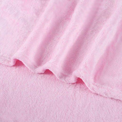 Sheath Blush Pink Fleece Hoodie Baby Blanket