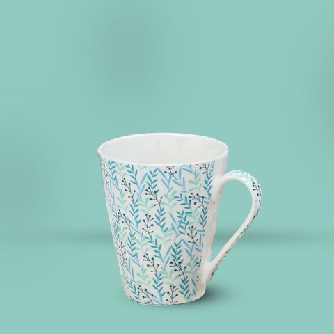 Blue Floral Moroccan Mug
