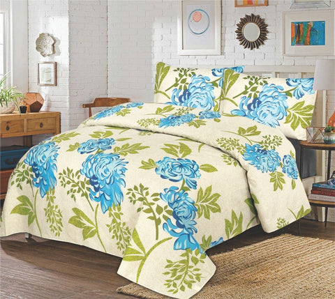 Euro Green Cotton Satin Duvet Cover Set