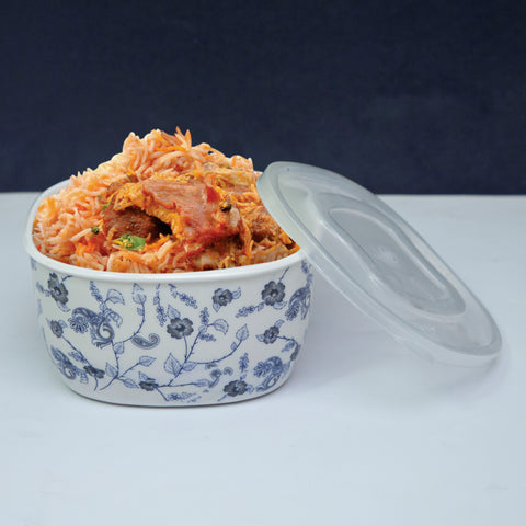 3Pcs Purple Rose Melamine Bowls