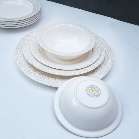 36pcs Vintage Melamine Dinner Set