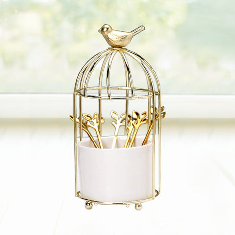 Porclein Bird Cage Flower Pot