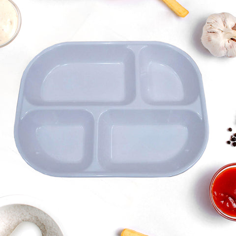 White Splitted Melamine Tray