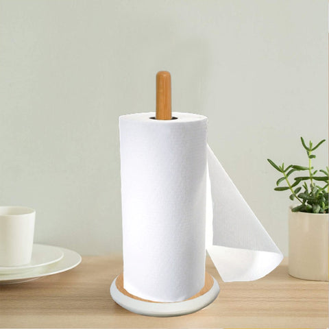 Bamboo Wooden Tissue Roll Holder Tessie And Jessie